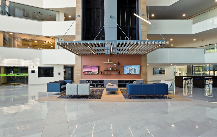 Lobby at 11200 Rockville Pike office.