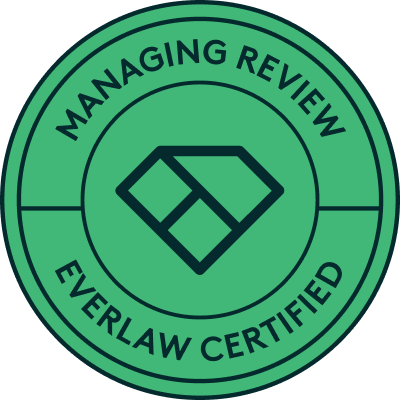 Everlaw Managing Review Badge